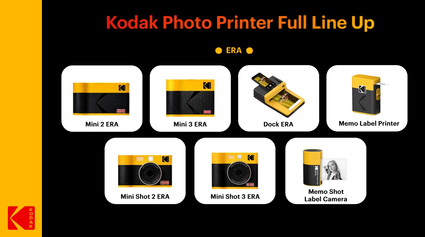 Pełna linia aparatów i drukarek do zdjęć Kodak ERA